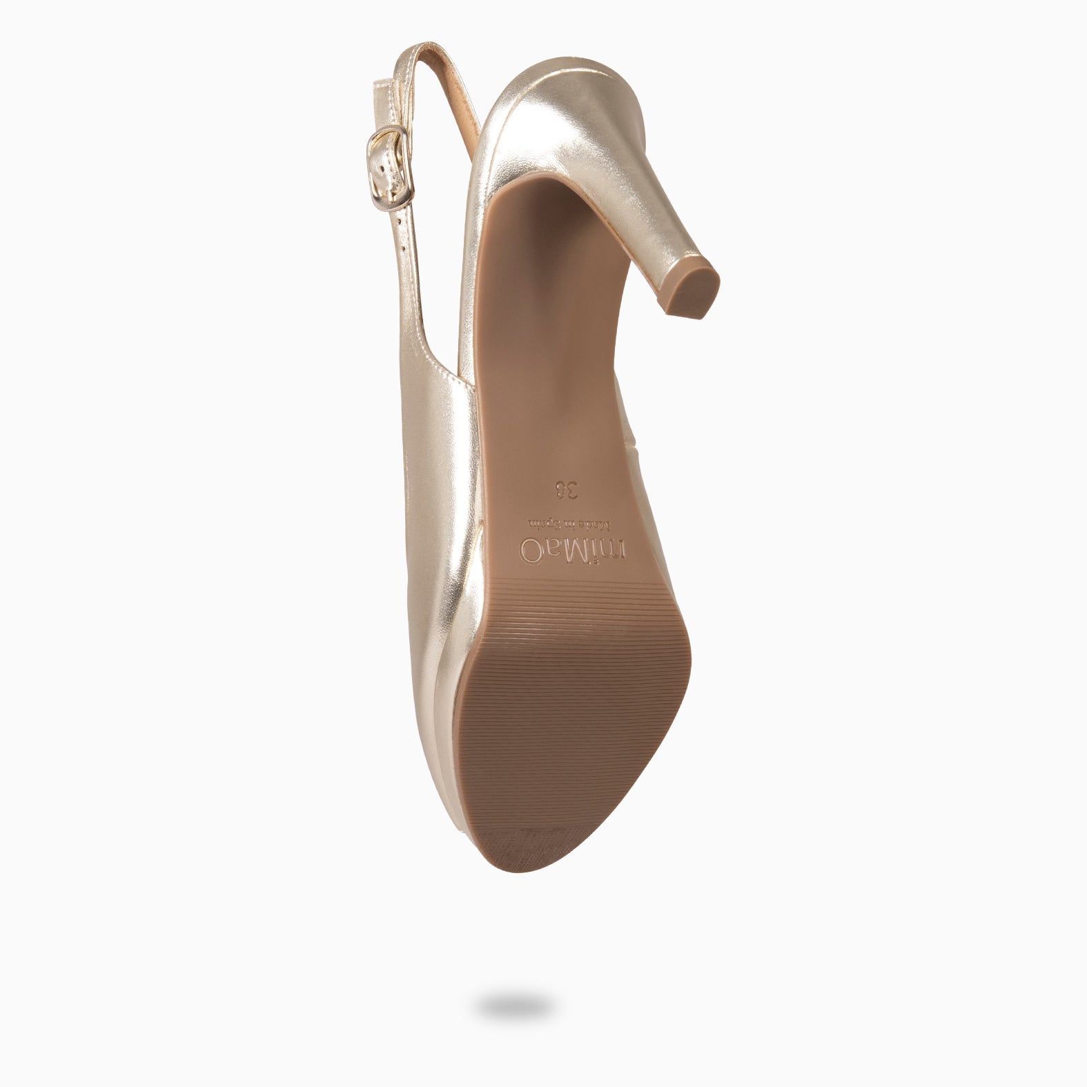 ELSA - Zapatos de tacón alto destalonados PLATINO