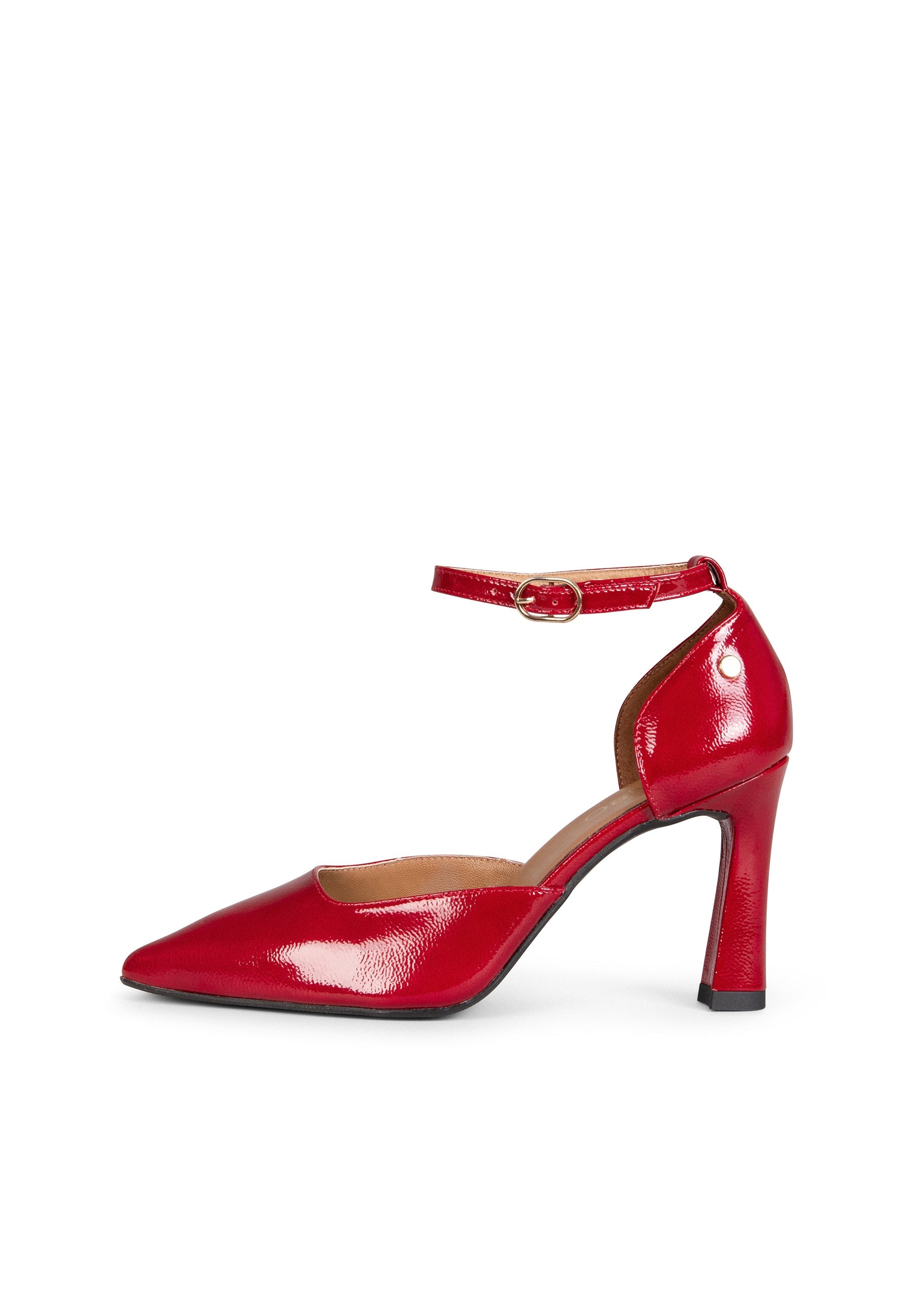 AINHOA - Zapato de tacón punta fina ROJO