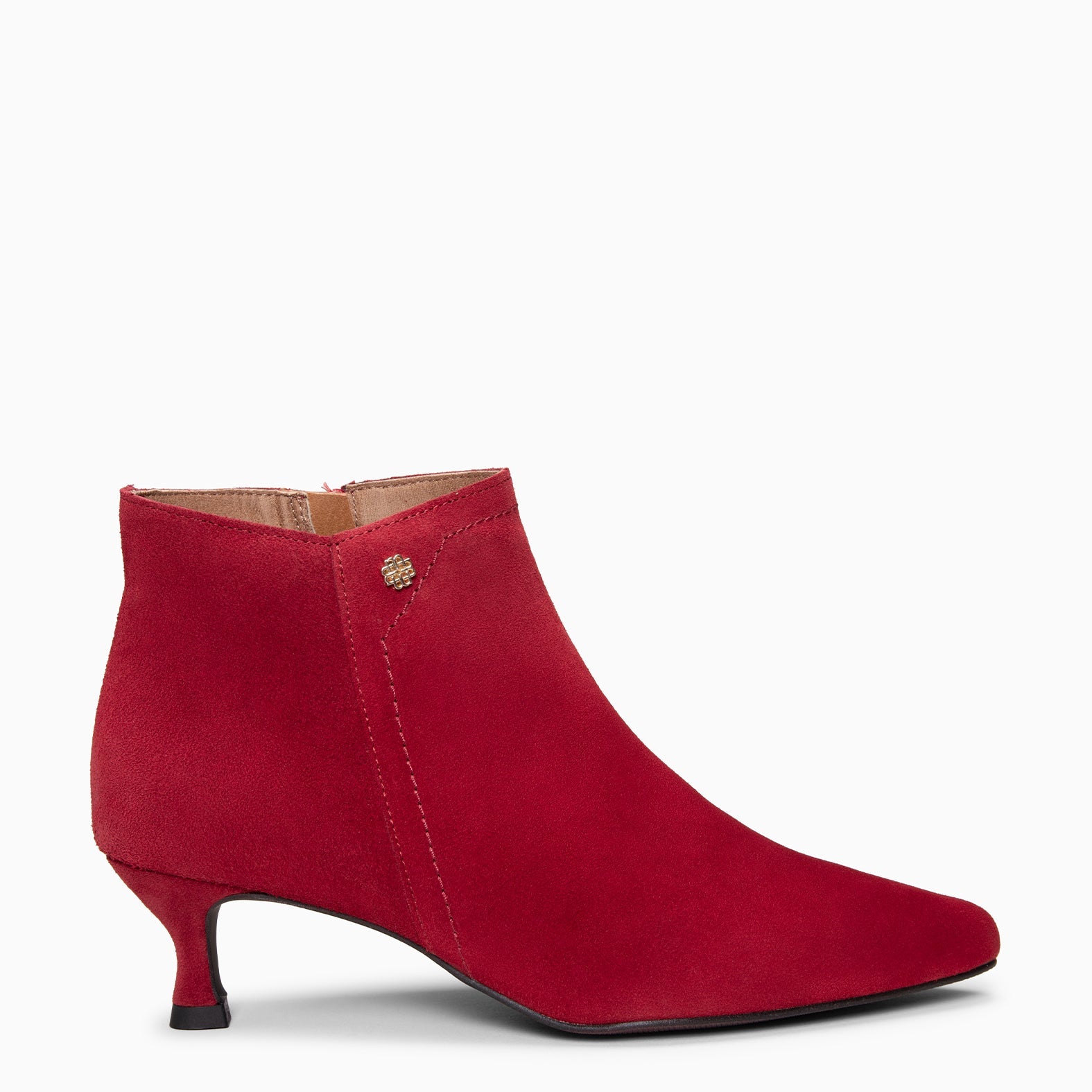 LORD – Botines tacón bajo ROJO