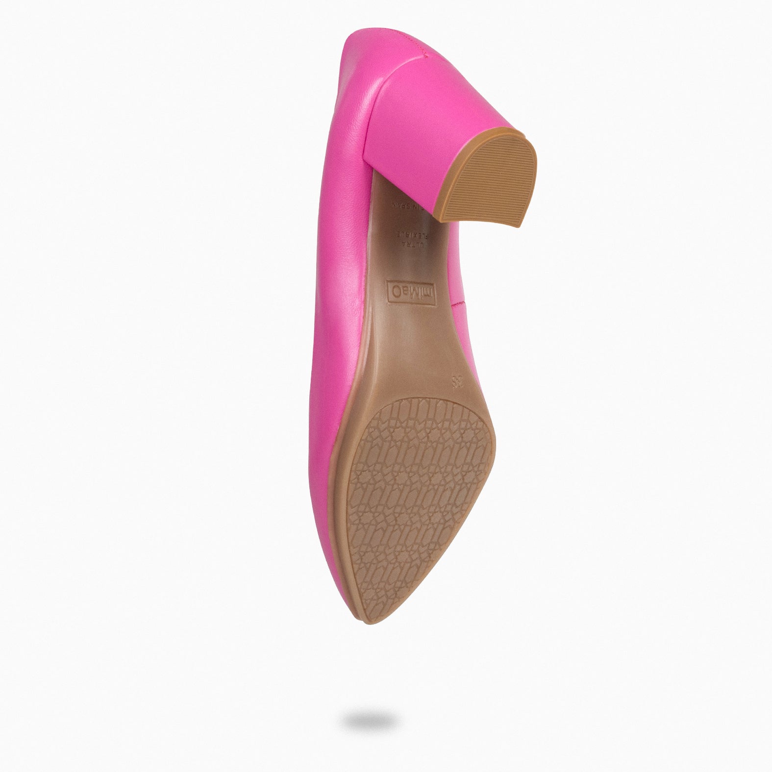 URBAN S SALÓN - Zapatos de tacón medio de napa FUCSIA