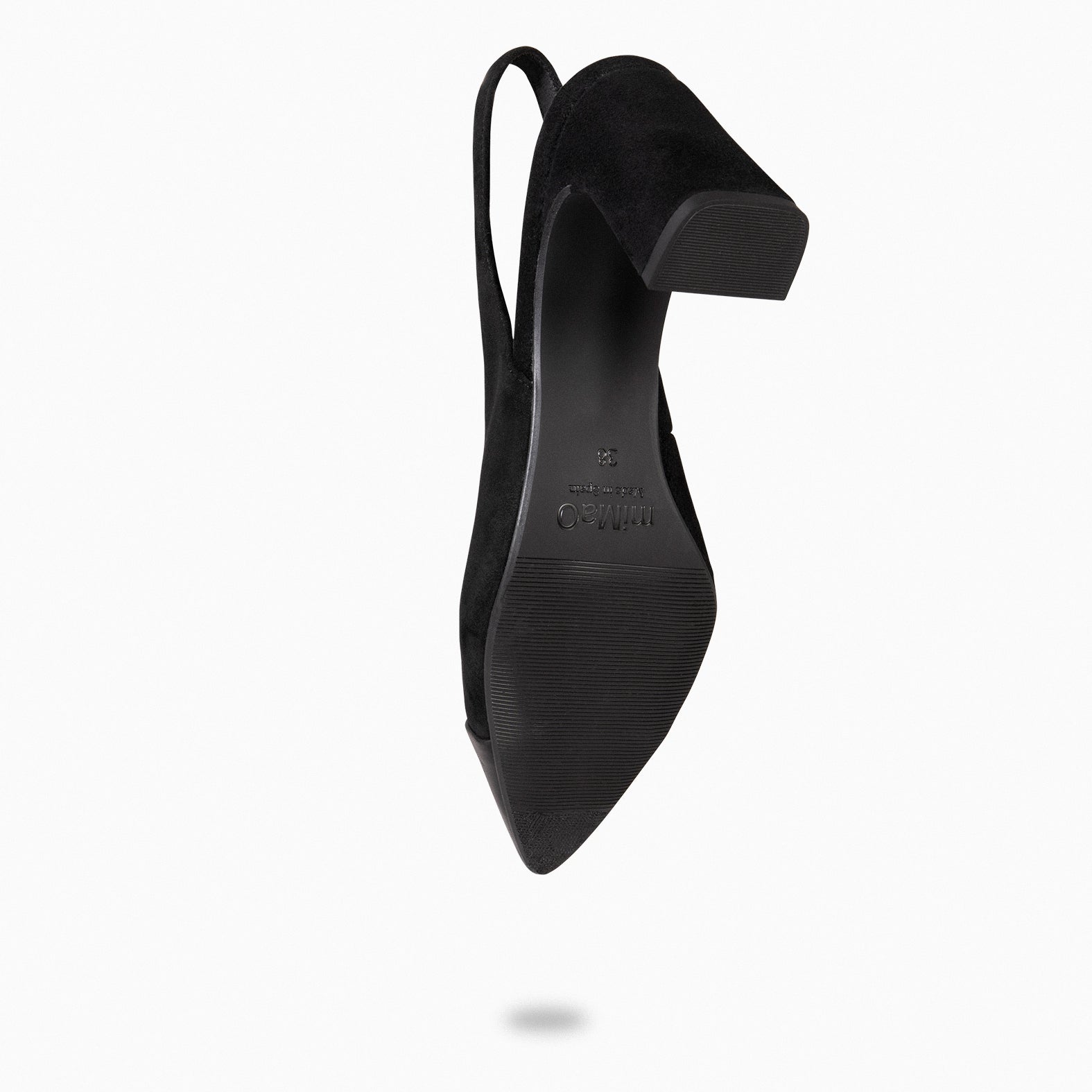 DIANA - Zapato con puntera afilada bicolor NEGRO