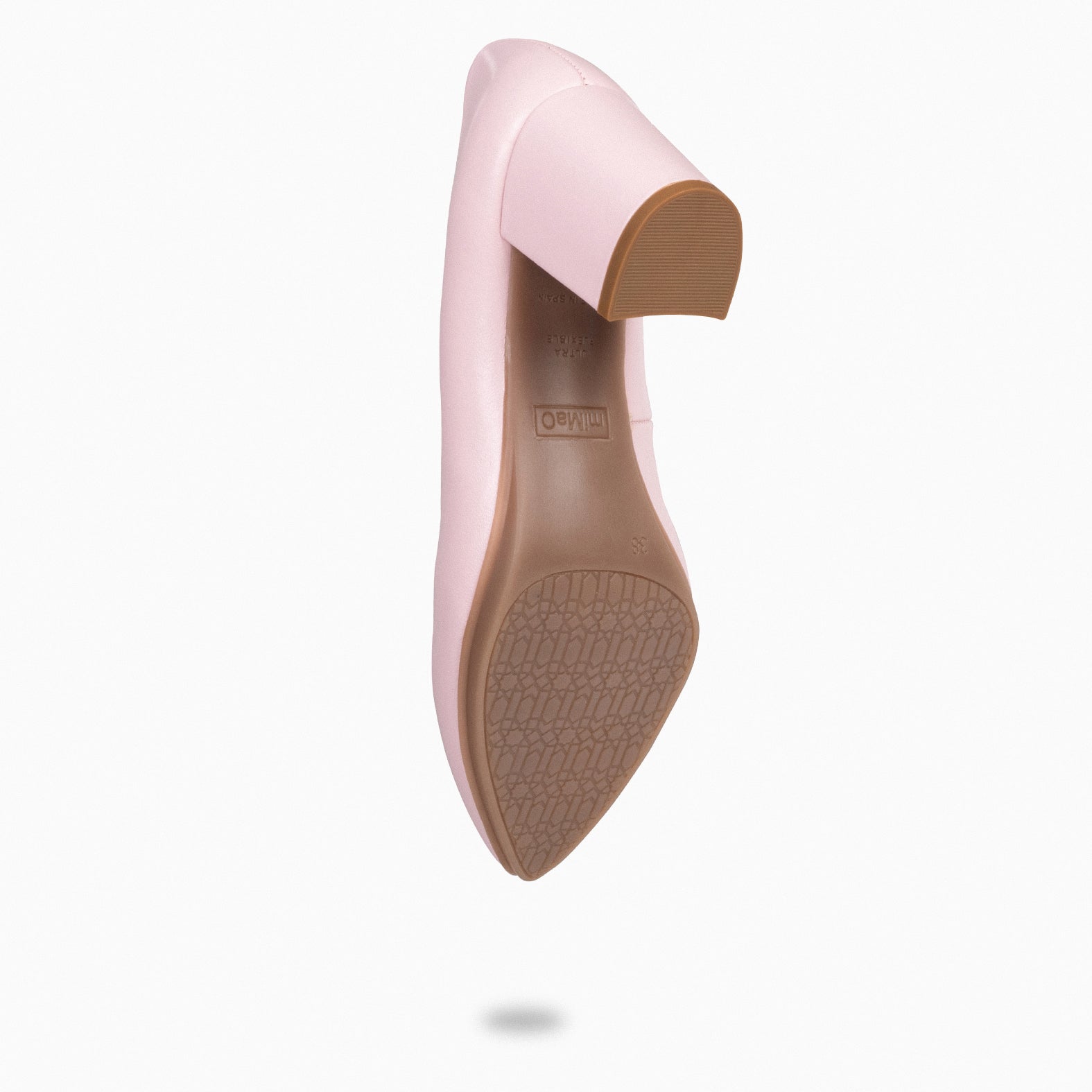 URBAN S SALON - Zapatos de tacón medio de napa ROSA