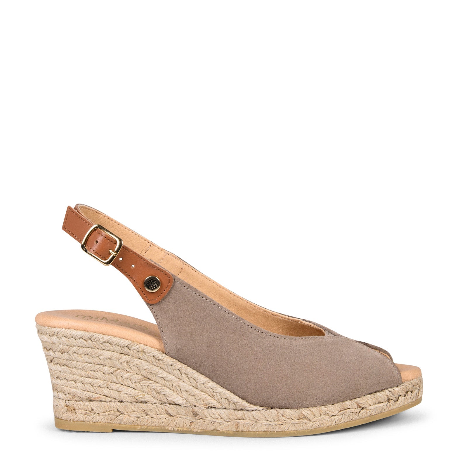 PETRA - Cuñas de esparto con plataforma BEIGE
