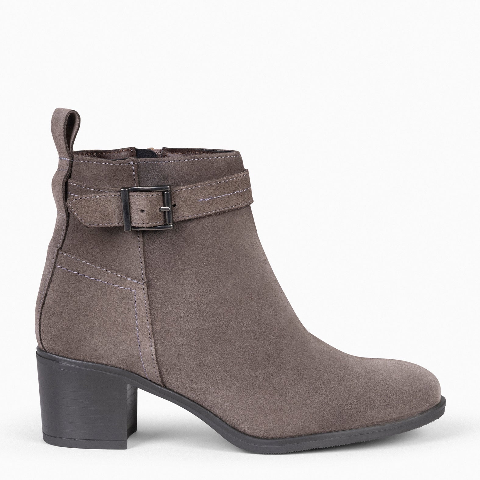 SEATTLE - Botines serraje mujer en color TAUPE