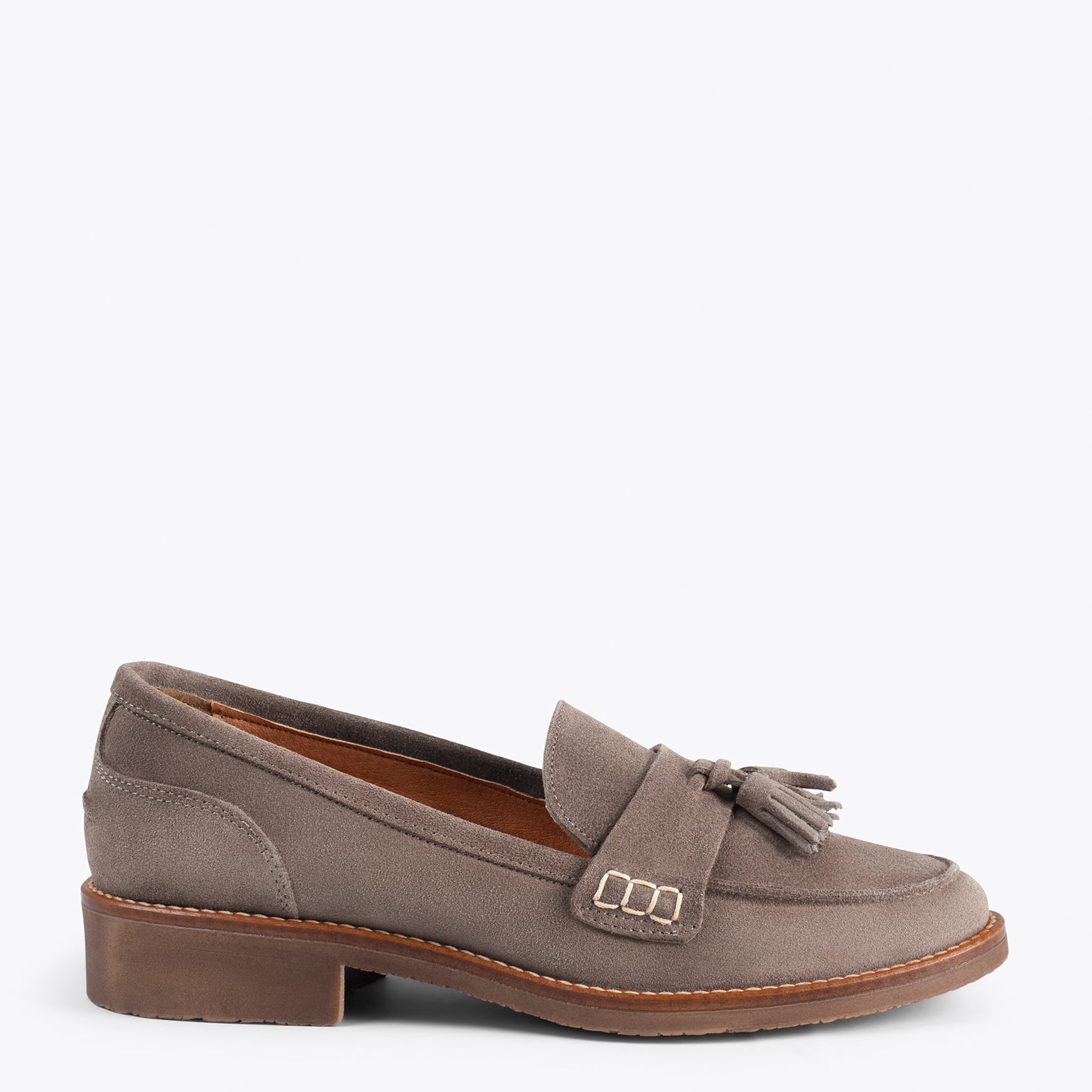 CASTELLANO CASUAL – Mocasín con borla TAUPE