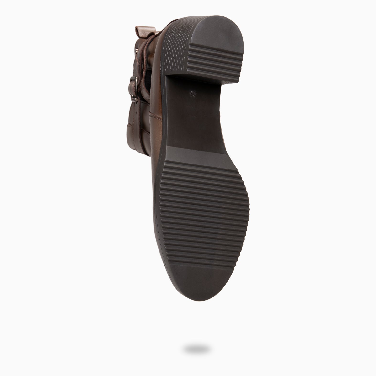 LEMY - Botines TAUPE de piel de napa