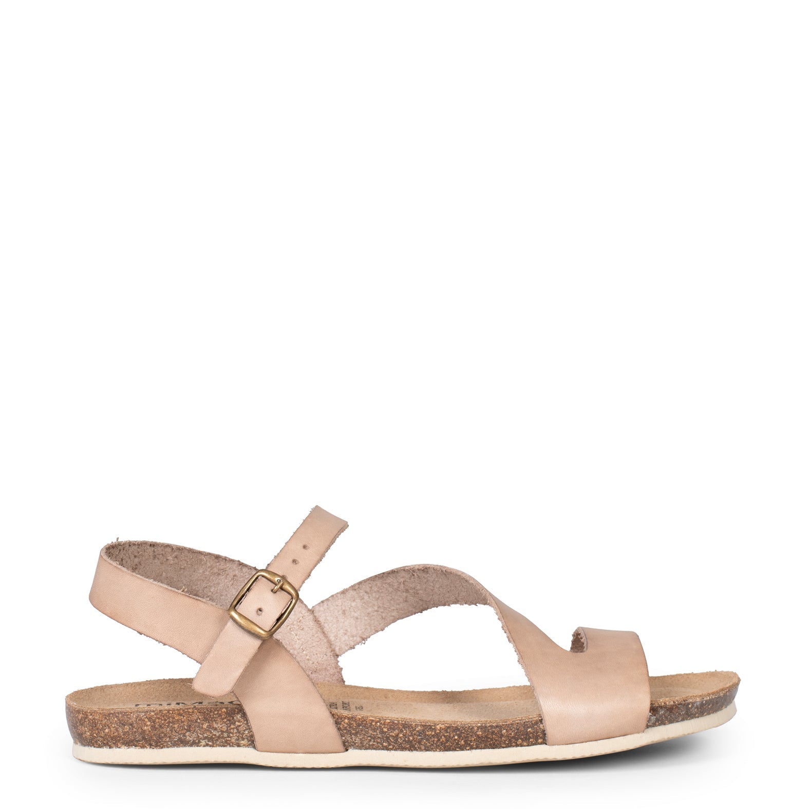 LIS – Sandalias BIO de piel de Vaquetilla TIERRA