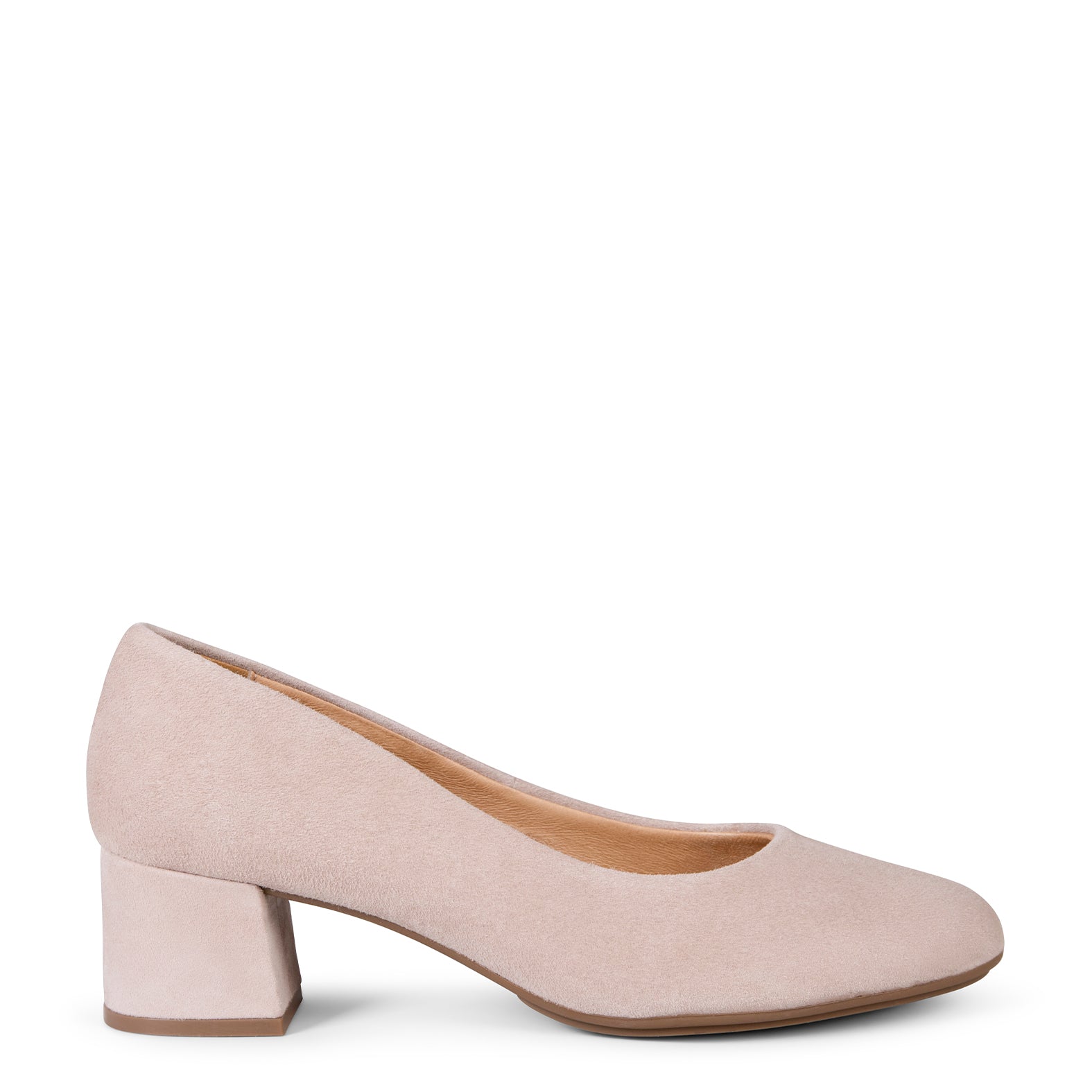 URBAN REDONDO - Zapatos de tacón bajo de ante ROSA CLARO