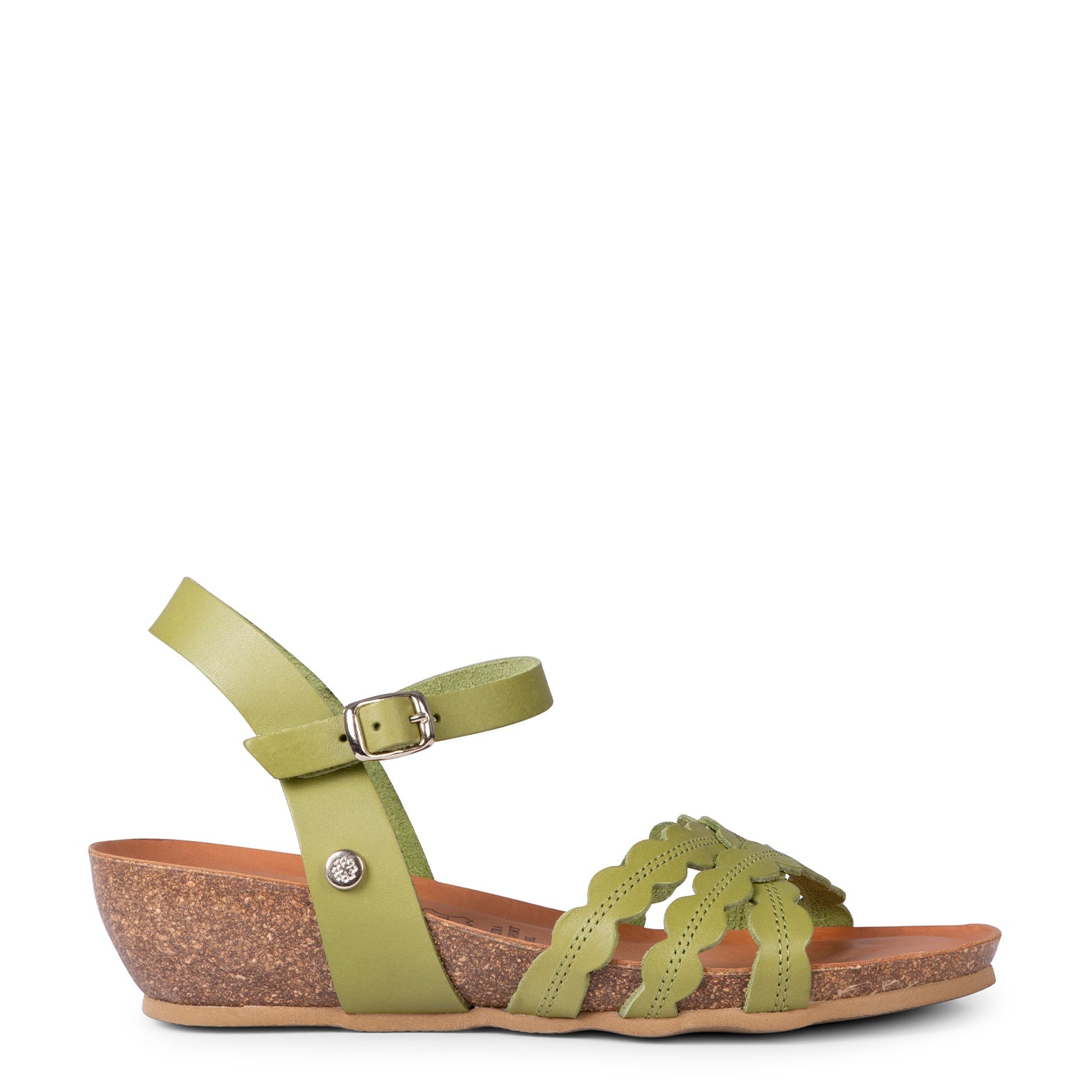 MALTA - SANDALIA BIO CON CUÑA VERDE